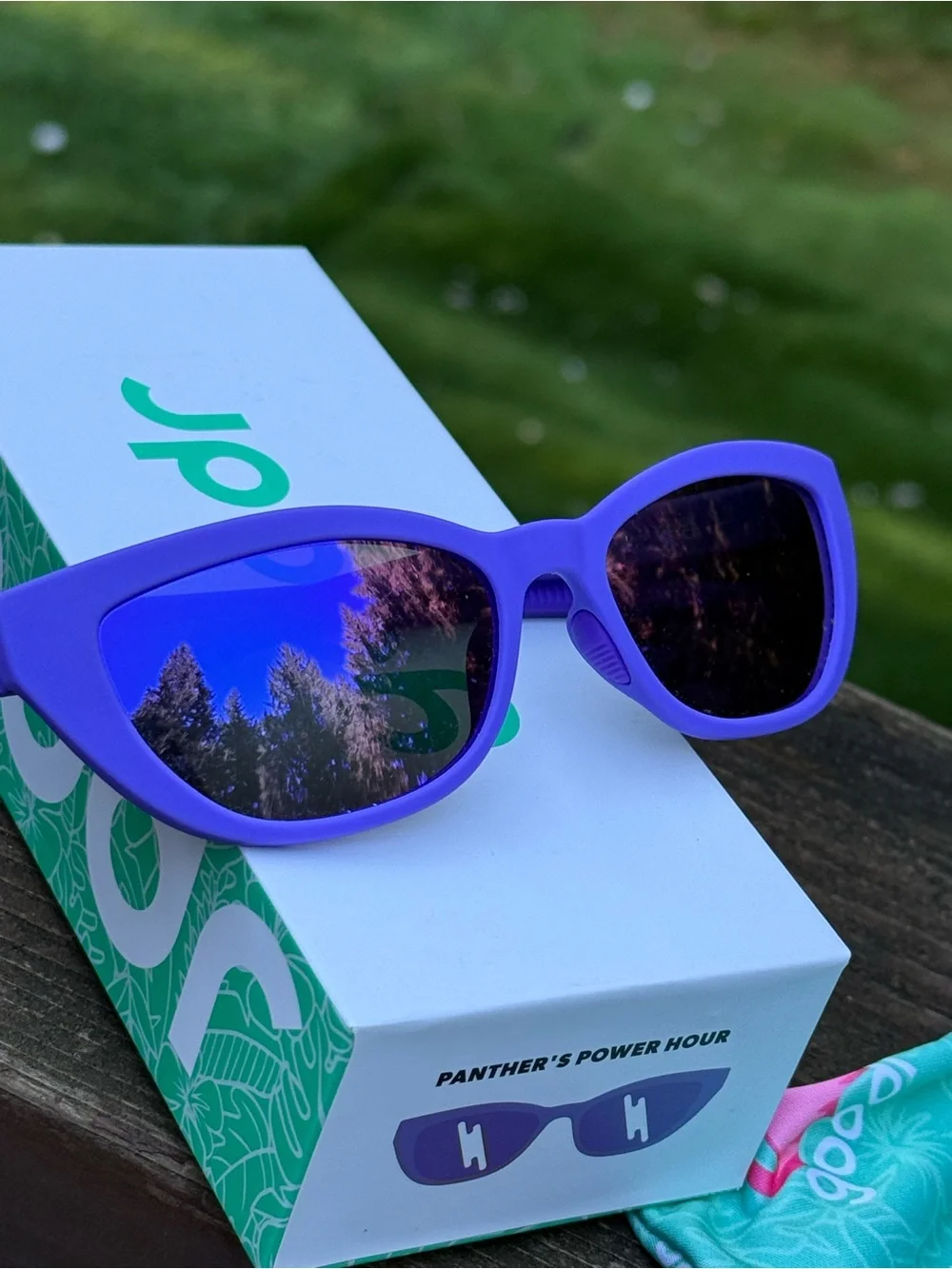 Goodr Panther Power Hour Purple Cat Eye Sunglasses